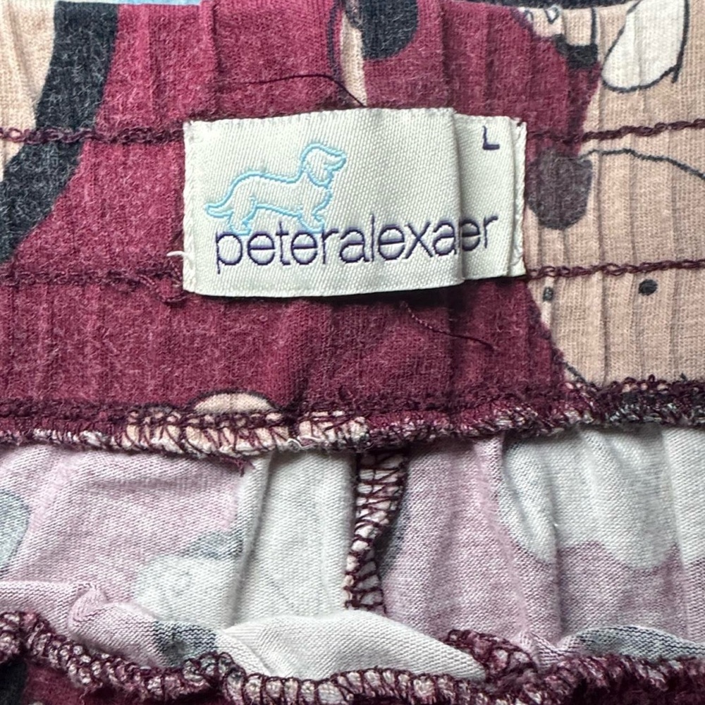 Peter Alexander Maroon Wombat Patterned Pyjama Pajama Sleep Shorts — LARGE - Picture 2 of 7